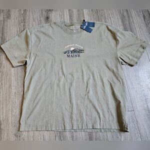 NWT Hollister Men's Short Sleeve Heavy Weight Boxy Fit Maine Tee Shirt XXL